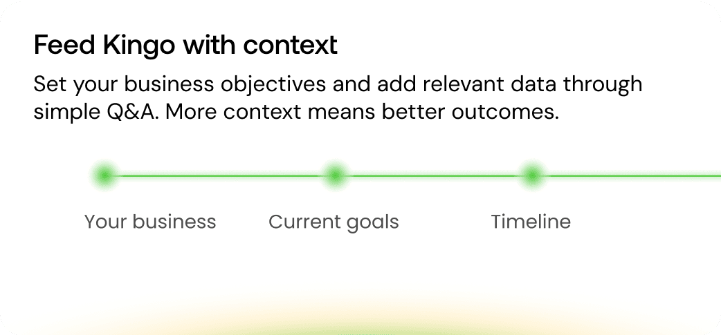 Feed Kingo with context visual